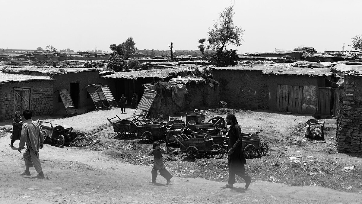 Afghanistan Refugee Camp archive photograph